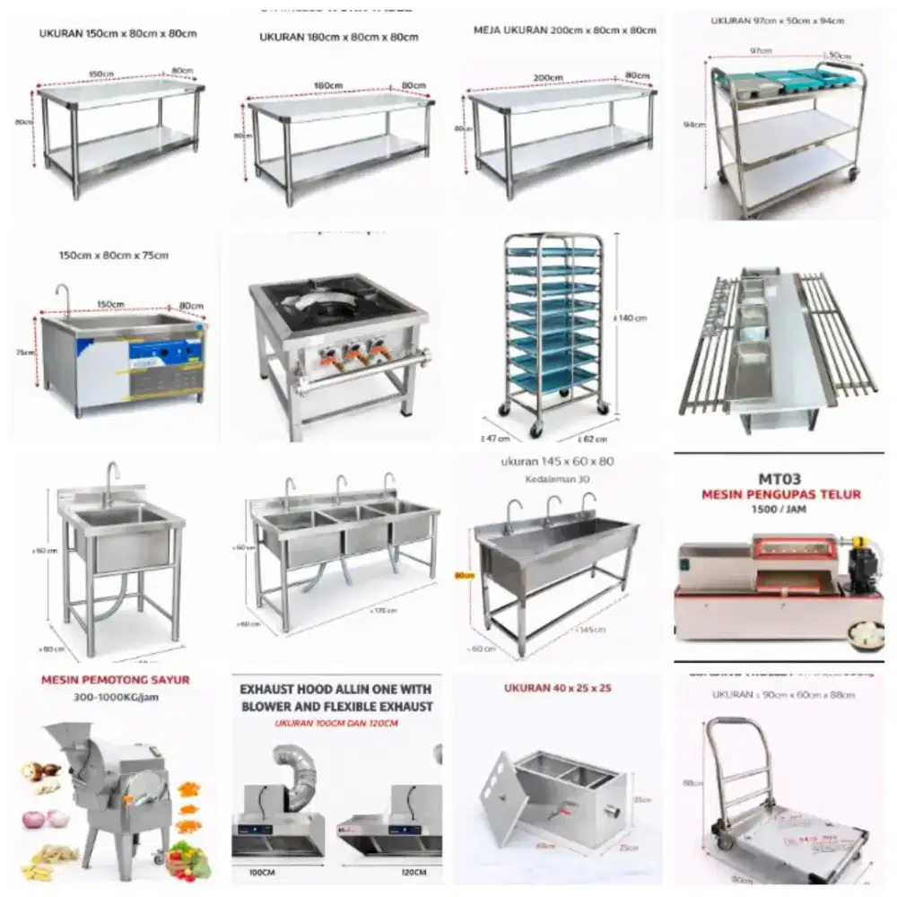 Peralatan Dapur MBG Terlengkap Murah