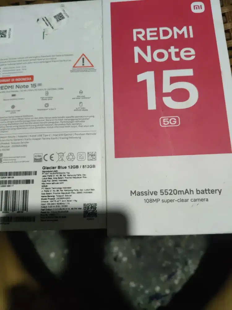Edisi BU jual REDMI NOTE 15 5G 12/512