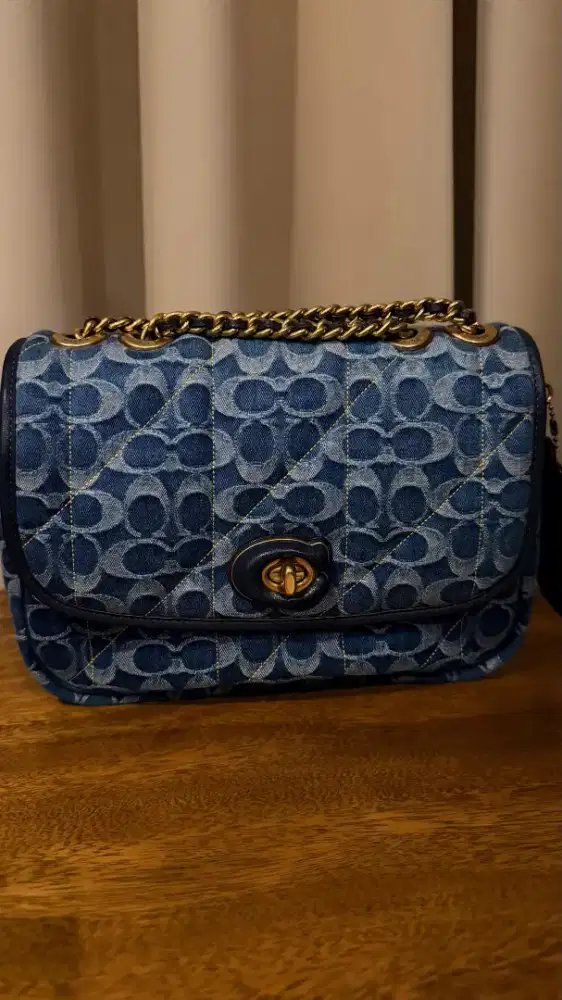 Coach Quilted Denim Tabby Shoulder Bag 26 Ori