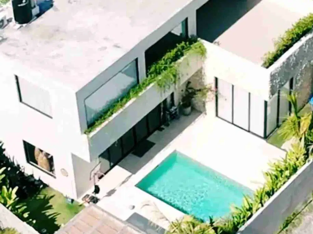 Rumah Villa 2 lantai di Bali include Furnished dan Kolam Renang lokasi dekat Canggu jaminan warranty 10 tahun