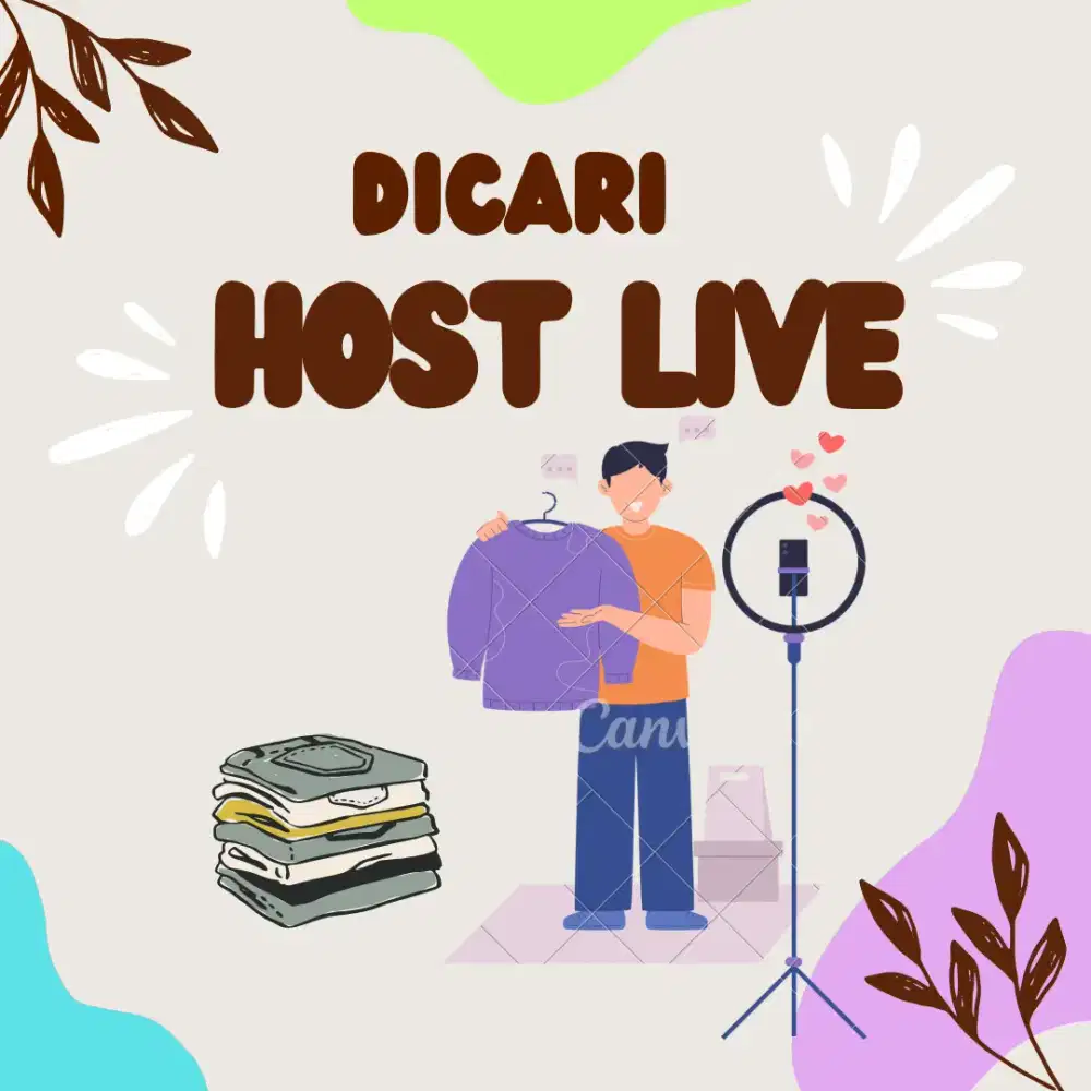 Dicari Host Live baju thrifting