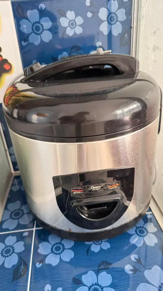 Rice Cooker cosmos 2 liter siver, penanak nasi, magic com 3in1