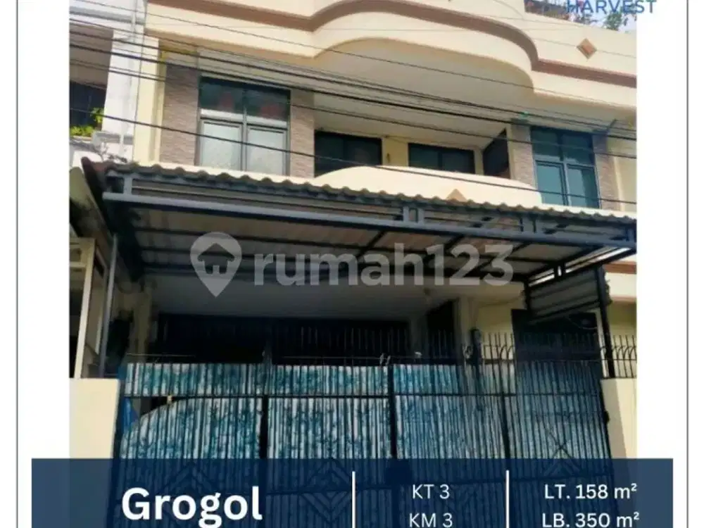 Dijual Cepat - Rumah Tinggal Siap Huni Bebas Banjir Sangat Strategis Row Jalan 2 Mobil & Bisa KPR Di Grogol, Jakarta Barat