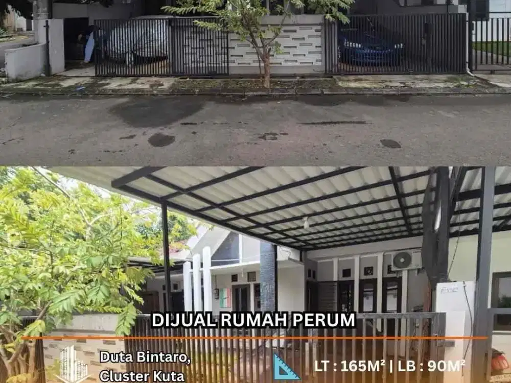 DIJUAL Rumah Hoek di Perum, Duta Bintaro, Cluster Kuta