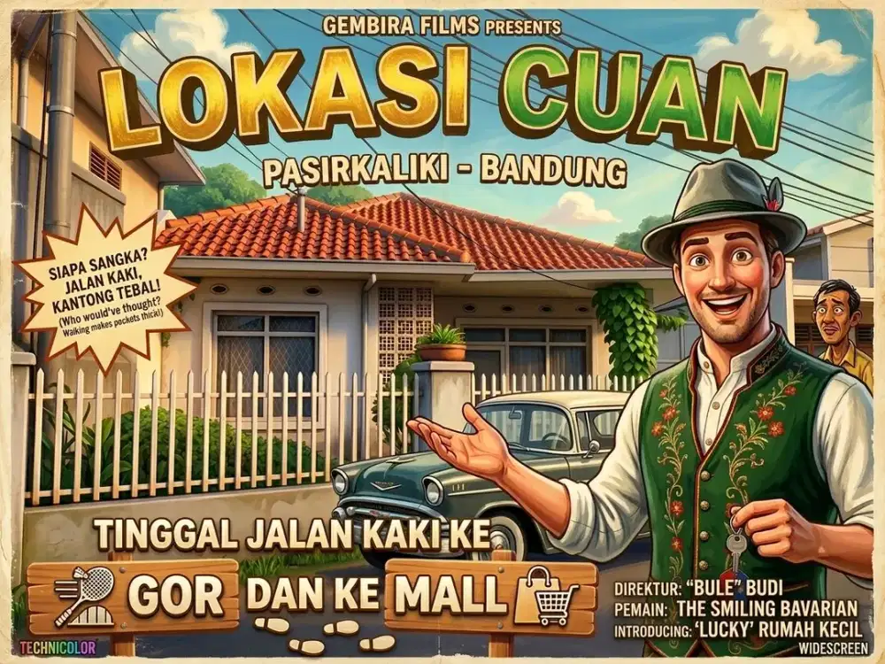 DIJUAL RUMAH DI PASIRKALIKI, CICENDO, BANDUNG KOTA.