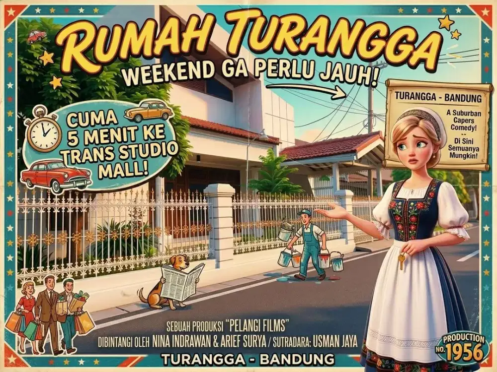 DIJUAL RUMAH DI TURANGGA, BUAH BATU, BATUNUNGGAL, BANDUNG KOTA.