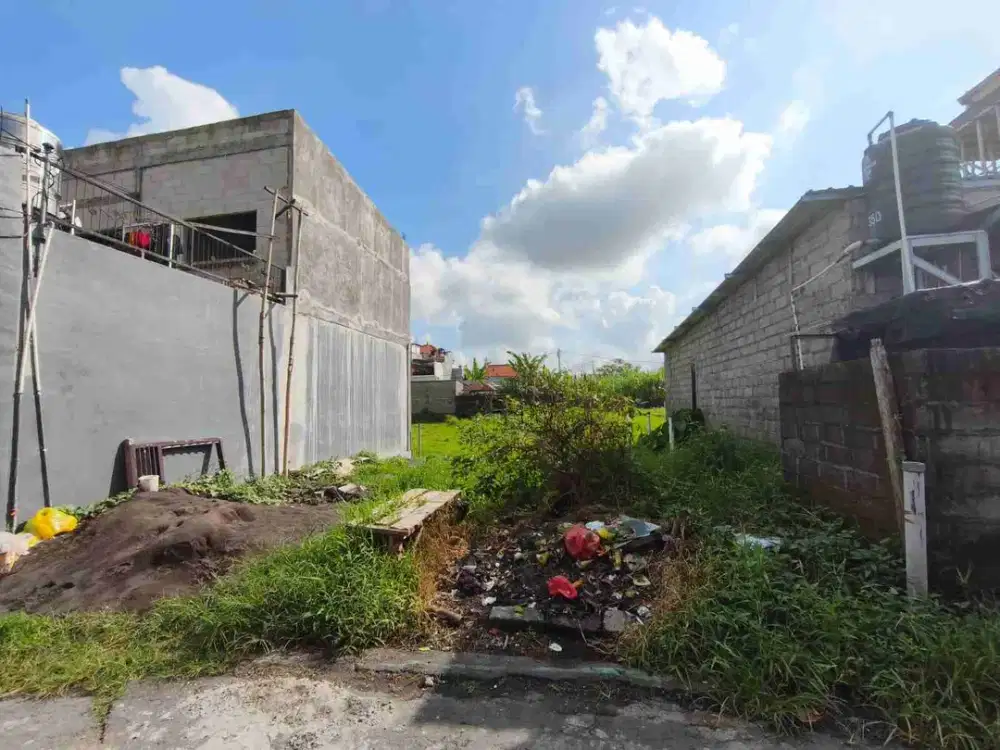 Jual Tanah 1are/100m² Jl Tunjung Tutur Denpasar Utara SHM & Zona Kuning area Hunian straregis