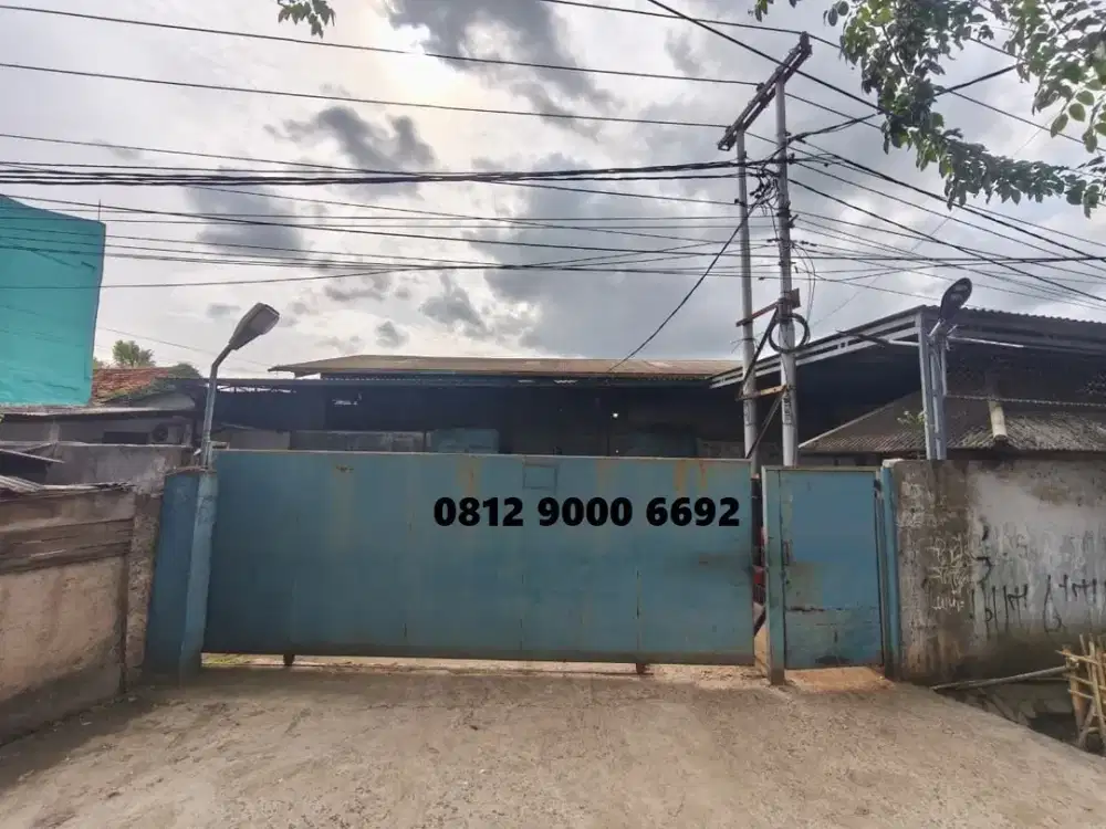 Jual Gudang Pabrik Workshop Pinggir Jalan Sepatan Mauk Tangerang