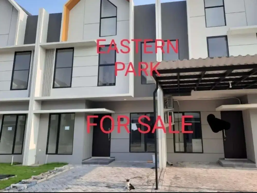 Rumah Baru Minimalis Eastern Park , Hadap selatan Row jalan 2 mbl