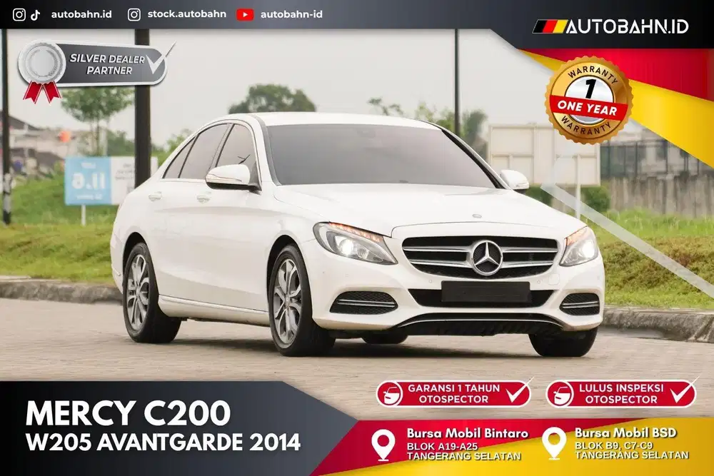 Bos Muda! Mercedes Benz C200 Avantgarde 2014 (W205) White! E250 c250