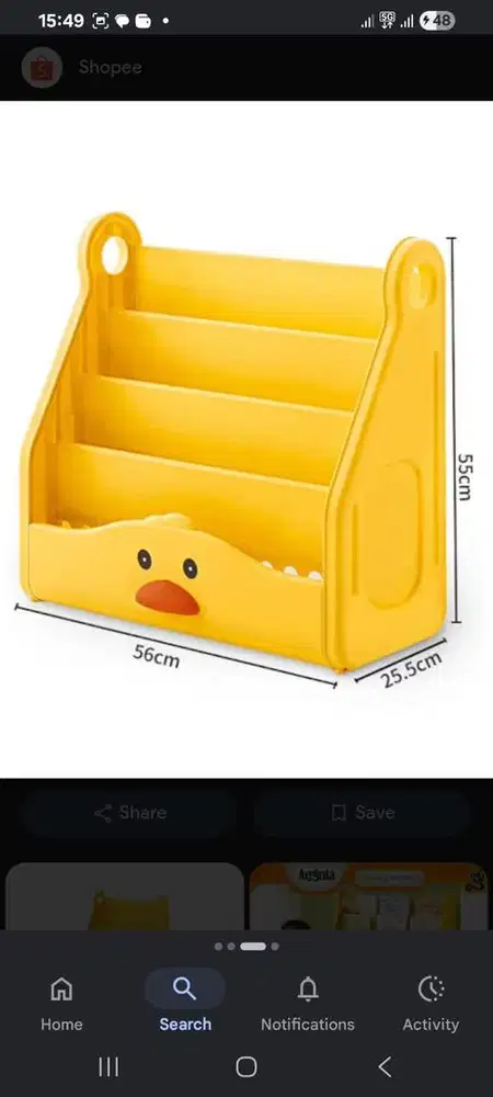 Jual Rak Buku 4 Tingkat Model Bebek