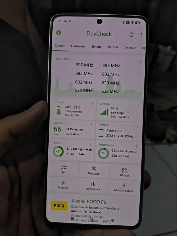 Poco F6 Ram 12/512 Gold