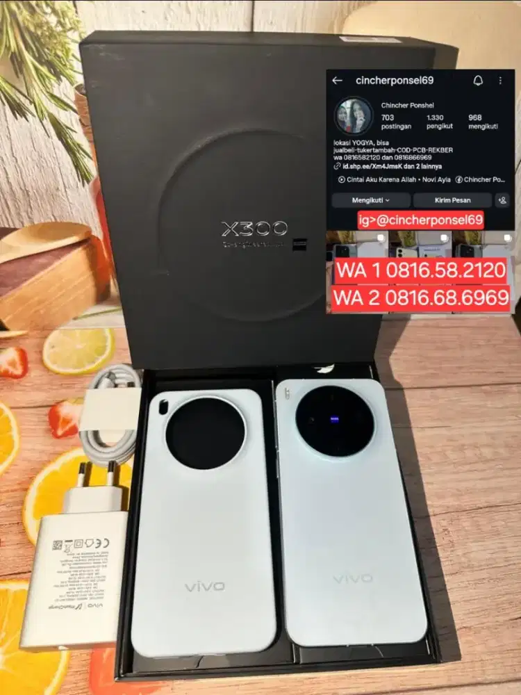 Jual hp VIVO X300 12/256 likenew istimewa pemakain belum sebulan