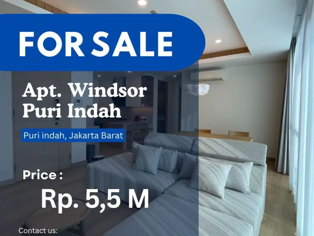 Disewakan Full Furnish 3BR The Windsor Puri Indah Best City View