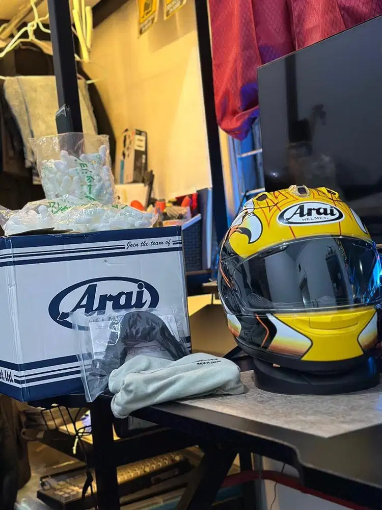 Helm Arai RX7X Kenny Roberts American Eagle size XL JDM snell 2020