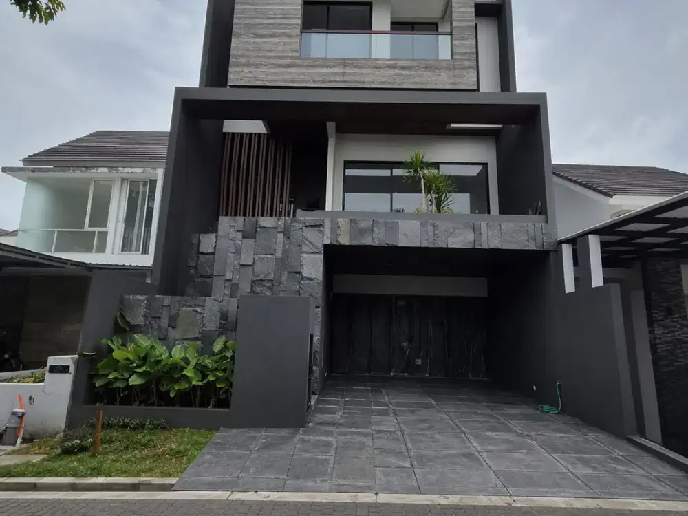 3 Lantai Rumah Baru Gress di Queenstown Citraland Selangkah ke Pusat Kuliner Citraland