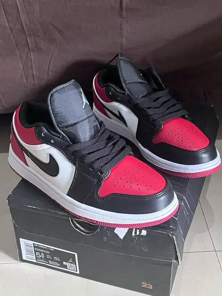 Nike Air Jordan Bred Low Toe Size 38
