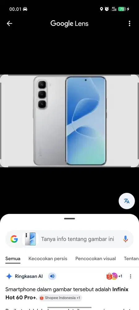 Infinix hot 60 pro varian 8 / 256
