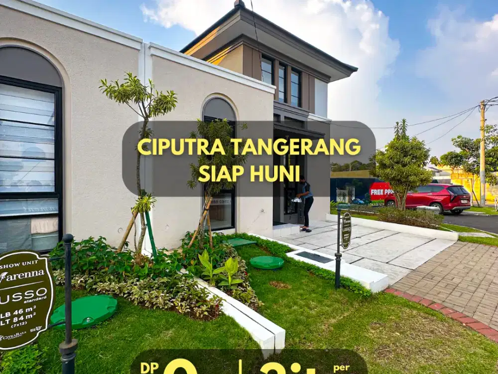 Rumah Baru Citra Raya DP 0% 3 Jutaan Perbulan Free PPN, Dekat ke Mall