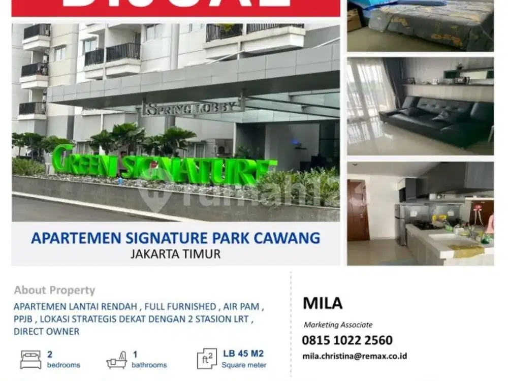 Apartemen Signature Park Full Furnish Murah Lokasi Strategis