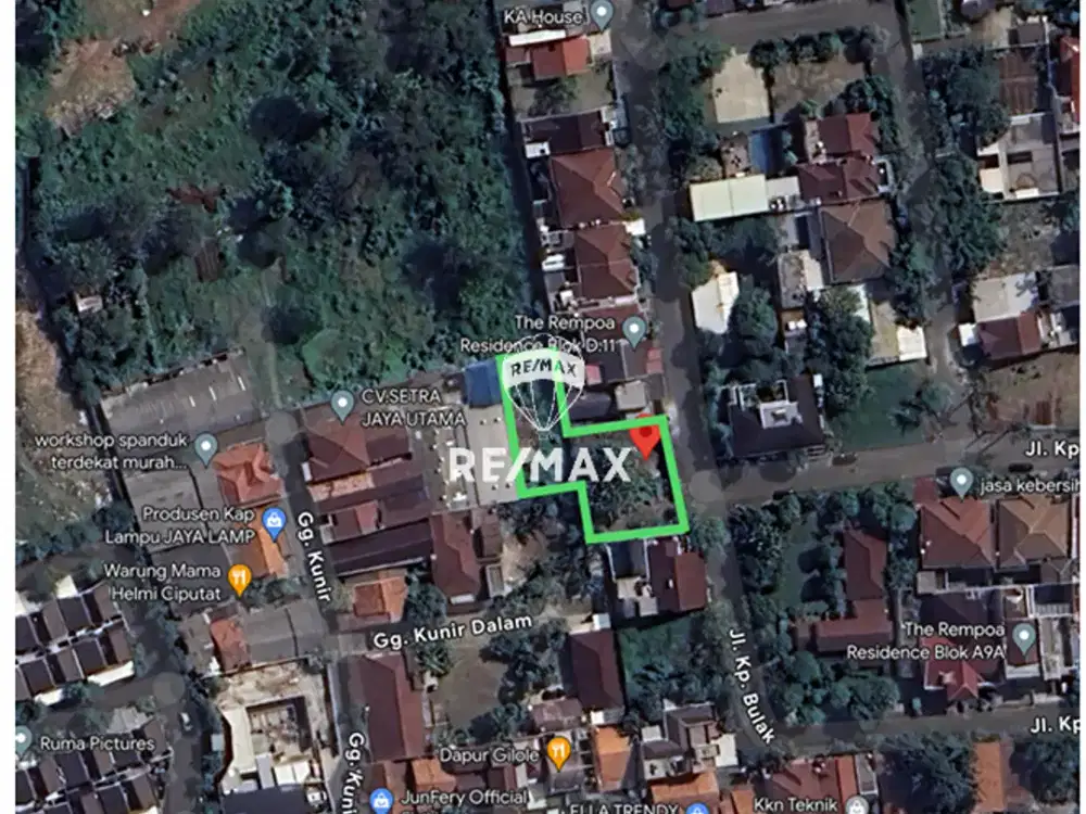 DIJUAL KAVLING STRATEGIS DI REMPOA RESIDENCE TANGERANG SELATAN