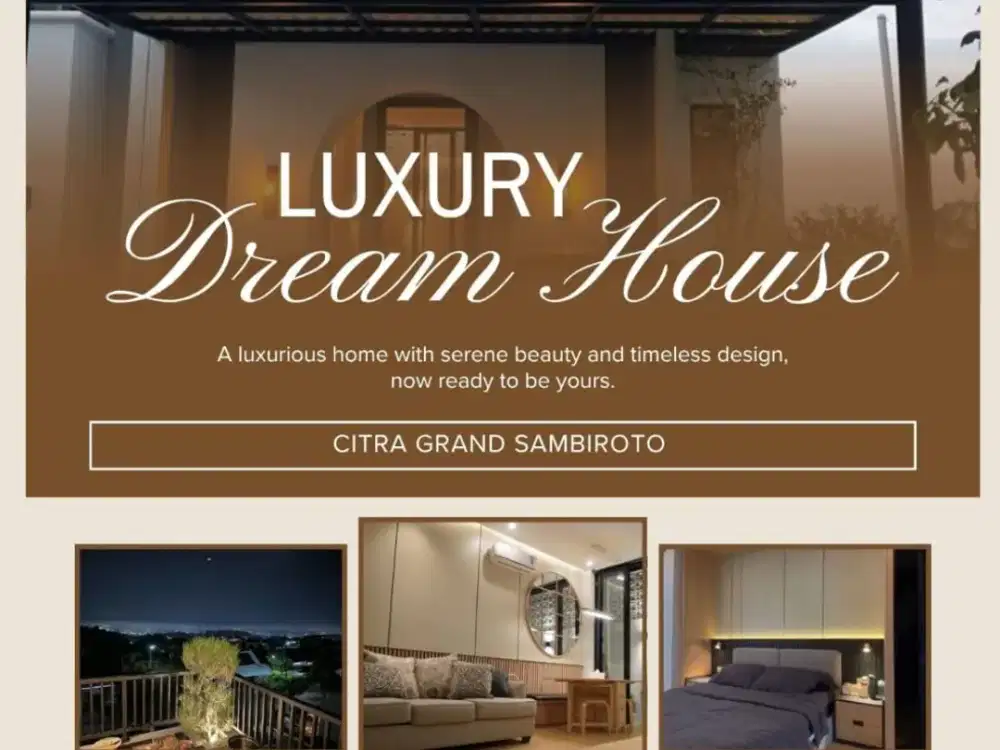 Rumah Full Furnished City View Citra Grand Sambiroto tembalang