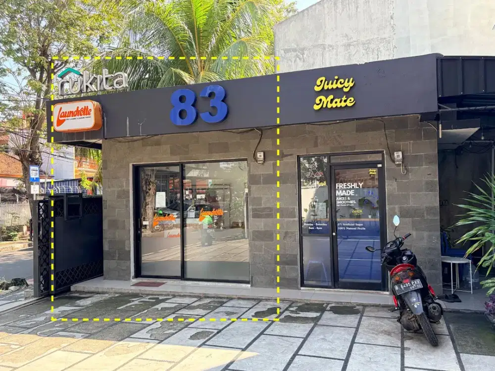 SEWA KONTER USAHA PINGGIR JALAN JAKARTA PUSAT COCOK UNTUK KOPI, MINUMAN, ATM & LAUNDRY – PARKIR LUAS