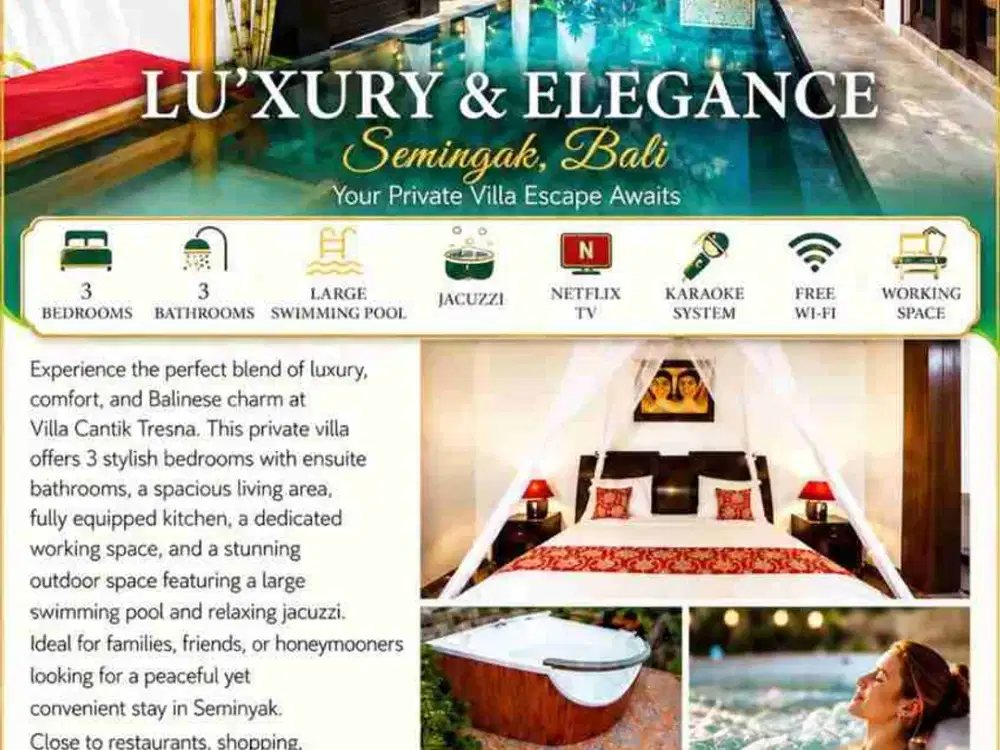 Beautiful Seminyak Bali Villa