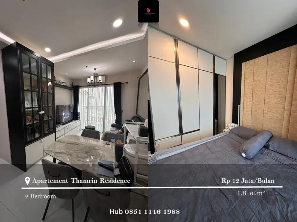 Disewakan Apartement Thamrin Residence Low Floor 2BR Fully Furnished