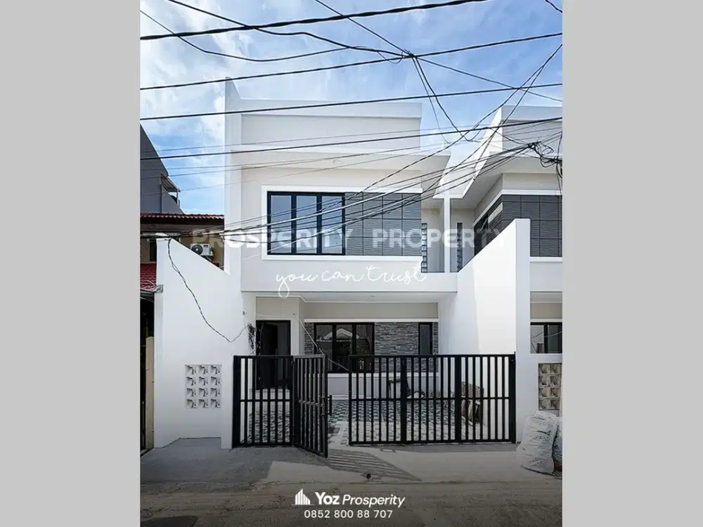 Rumah Brand New Modern Minimalis 3 Kamar Tidur 2 Lantai di Sektor 6 Gading Serpong
