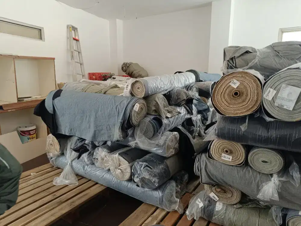 Kain bahan Levis sisa konveksi di kilo