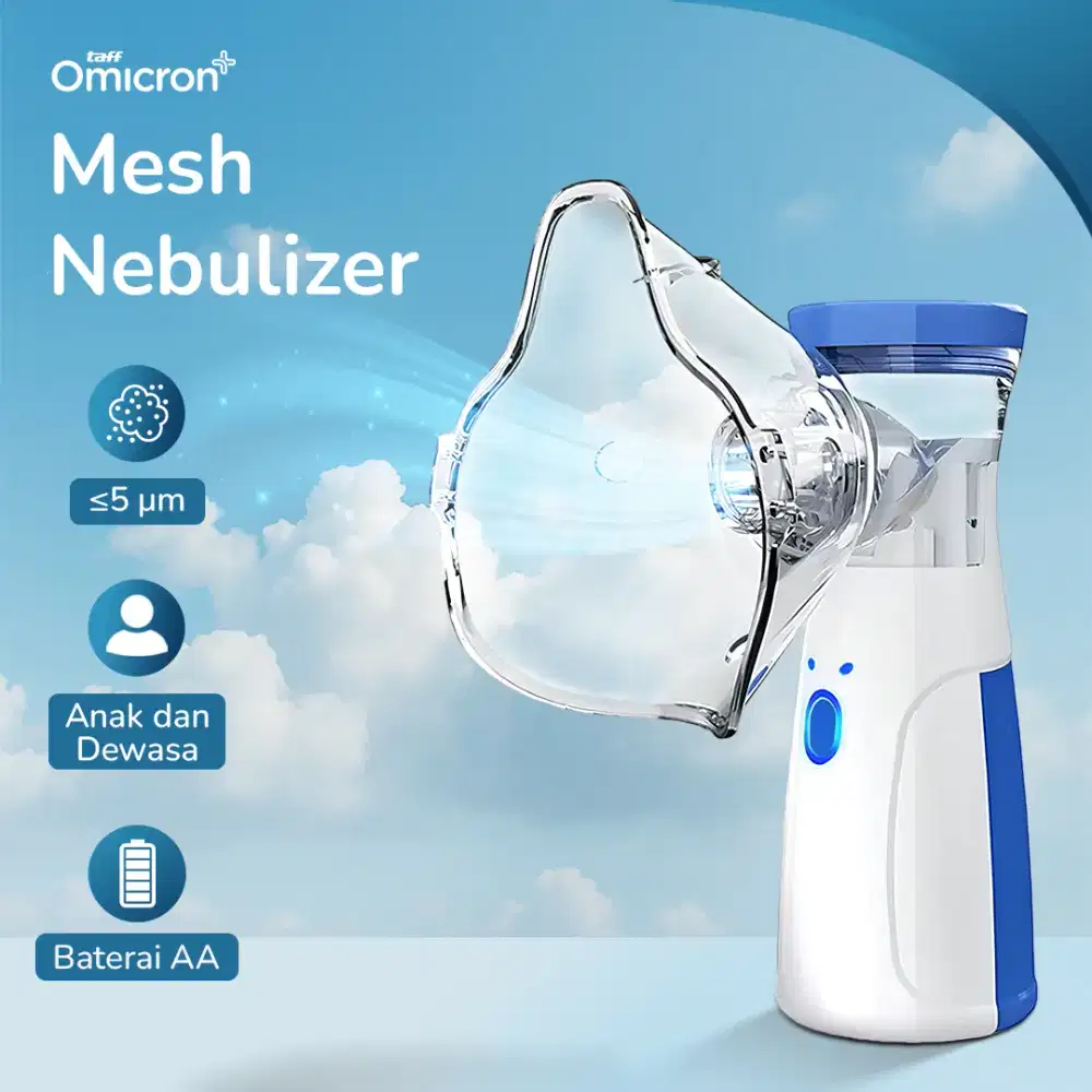 Alat Terapi Pernapasan Mesh Nebulizer Inhaler Atomizer Baterai AA