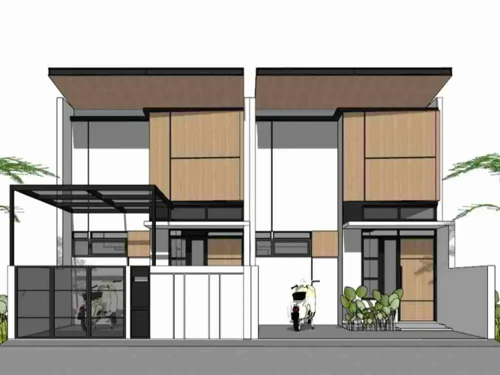 4 Unit Rumah Baru SHM On Progress Bangun Modern Minimalis di Semampir Surabaya Dekat Merr & Aneka Kampus STIKOM, ITS, Untag dll