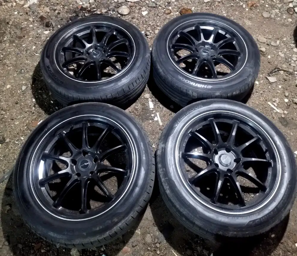 Velg ring 18 work zr10 lebar 8,5 et38 pcd 5x114 pnp 5x112 plus ban