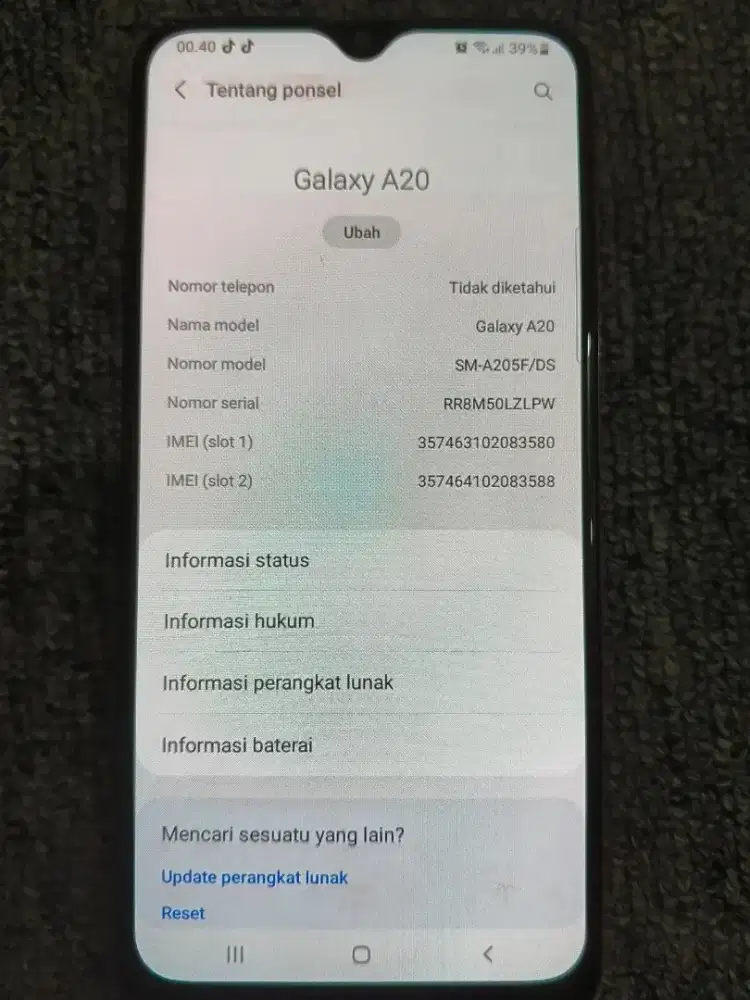 Samsung A20 Normal hp Only