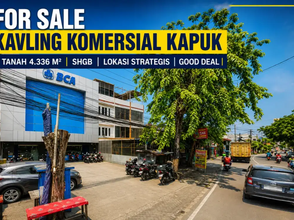 Hot Area Kapuk Raya! Tanah Komersial 4.336M² Dekat Pik, Cocok Gudang, Foodcourt, Kost & Hotel