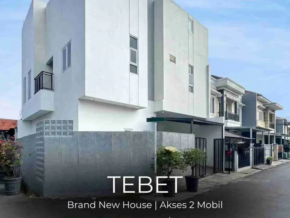GAK SAMPE 4 M ! BRAND NEW HOUSE DI TEBET !
AKSES JALAN 2 MOBIL!
