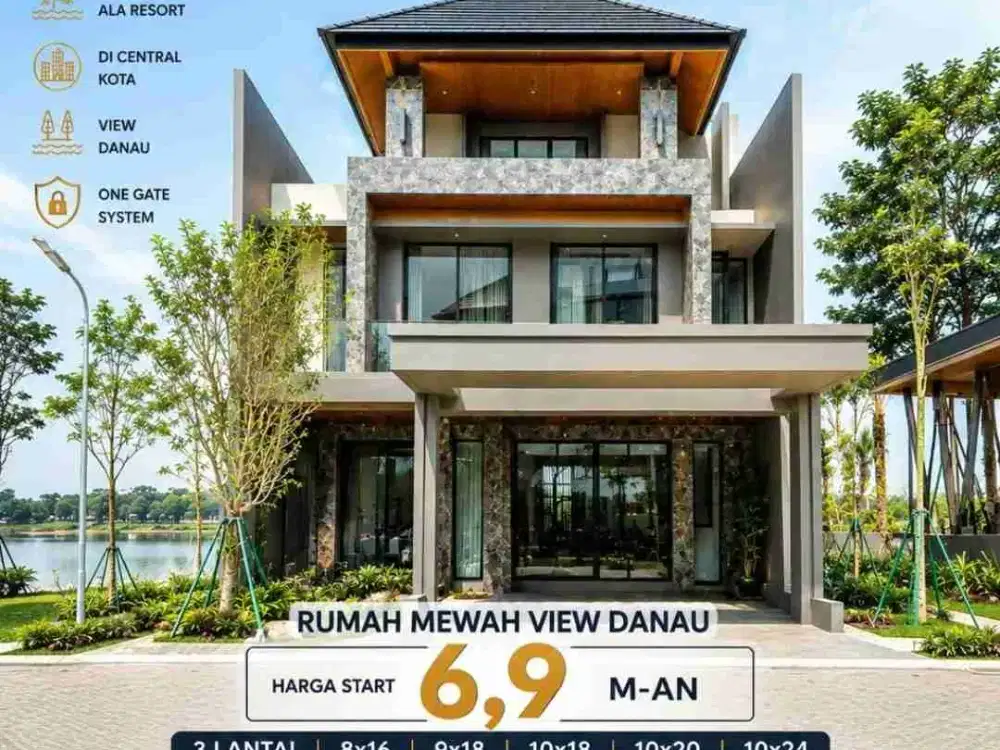 MATERA LAKEVIEW RUMAH MEWAH BY PARAMOUNT LAND VIEW DANAU 34HA & DOUBLE FACADE BEST OFFER 08I285I53957