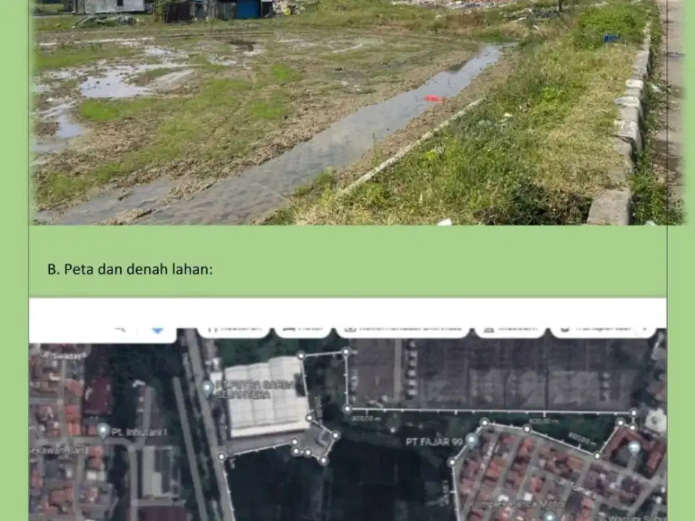 Dijual Tanah Strategis Di Kalibaru Medan Satria,Kota Bekasi.