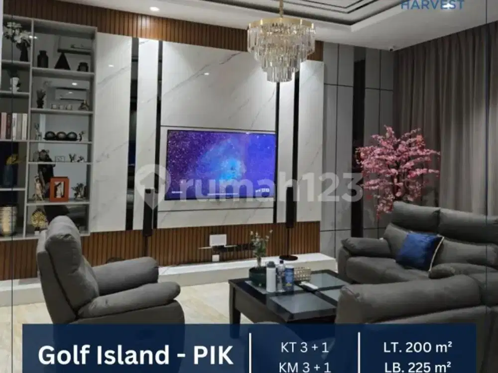 Dijual Cepat - Rumah Mewah Dan Bagus Full Furnished 2.5 Lantai Di Jakarta Utara