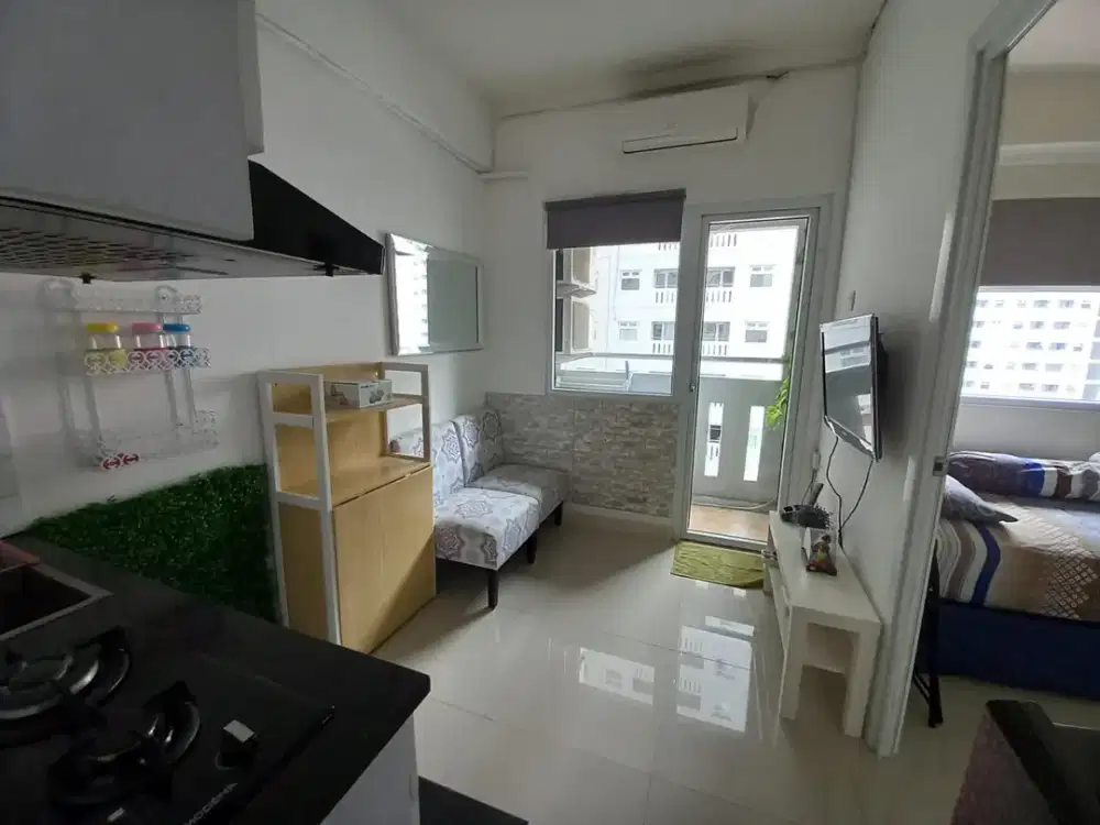 GREEN PRAMUKA CITY 2 BEDROOM FULL FURNISHED TOWER ATAS MALL SCARLET LANTAI SEPULUH HOOK JAKARTA PUSAT