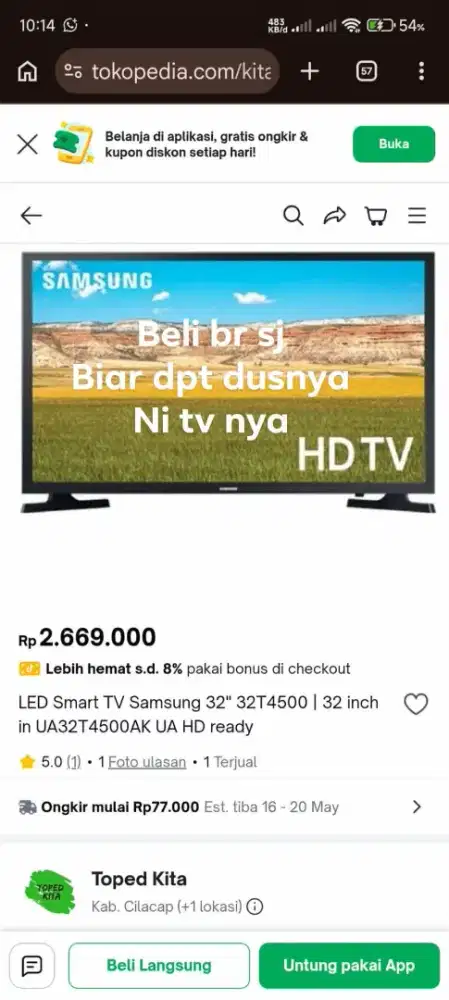 Smart tv samsung 32