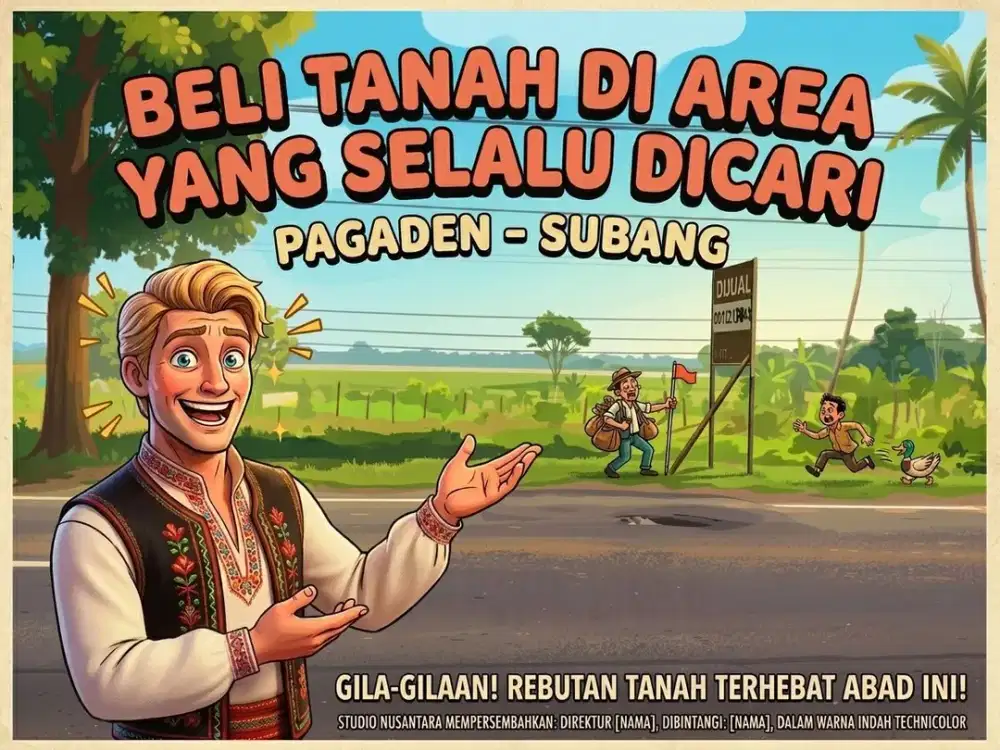 DIJUAL TANAH DI PAGADEN, SUBANG, JAWA BARAT.