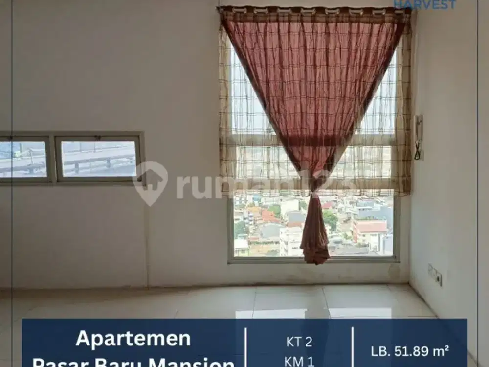 Dijual Murah - Apartemen 2BR Posisi Hoek Lantai Tinggi Sangat Strategis Di Jakarta Pusat