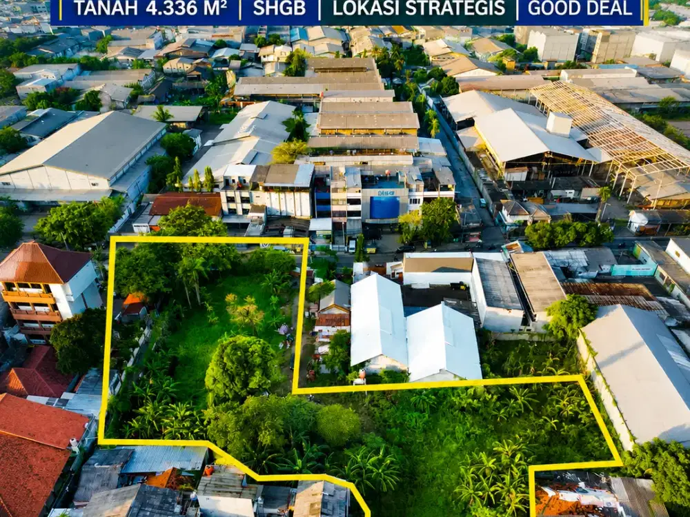 RARE LISTING! Tanah Komersial Kapuk Raya 4.336m² Dekat PIK & Tol Dalam Kota | Cocok Gudang, Showroom, Kostan