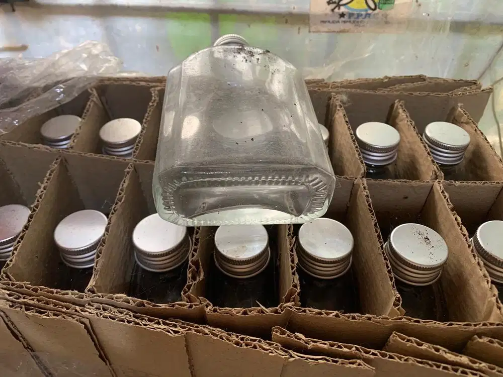 Botol kaca/botol kopi/botol bening