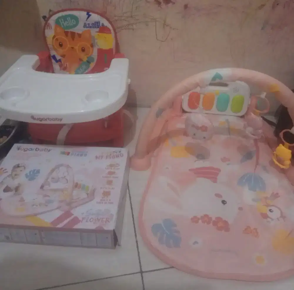 Baby chair dan playmat piano sugar baby