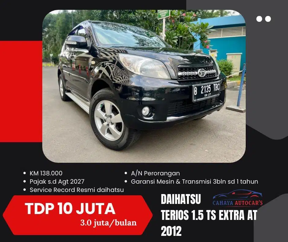 Terios at 2012 Tdp10JT Daihatsu TS Extra TX ertiga march sirion matic