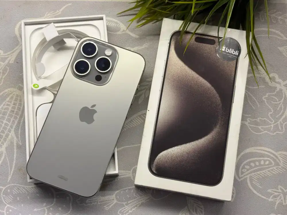 iPhone 15 Pro 128GB iBox Blibli Resmi Mulus bukan inter simlock 15pro