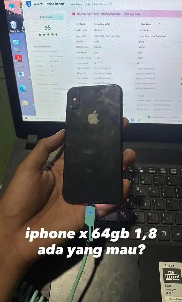 iphone x 64gb inter